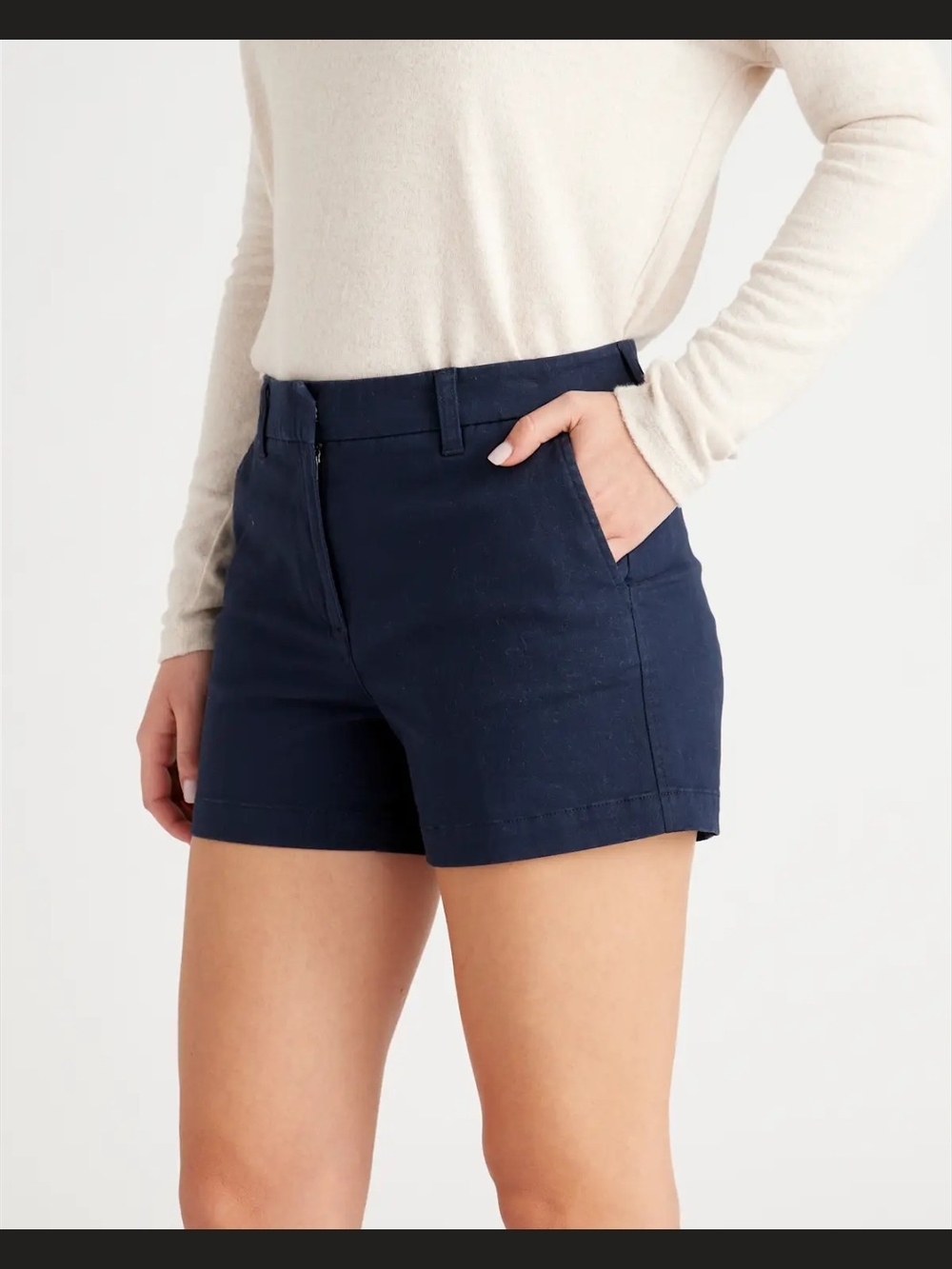 Quince Women's Organic Cotton Chino Shorts